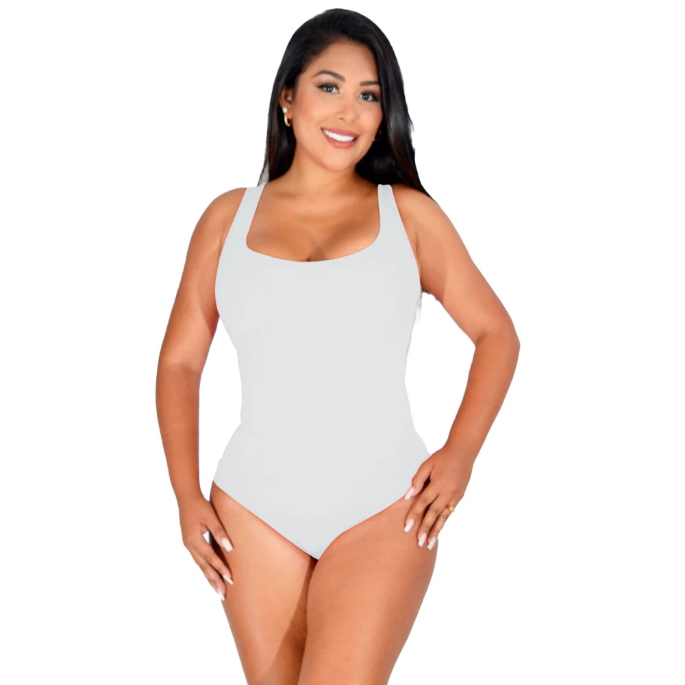 Faja body con tirantes gruesos color gris