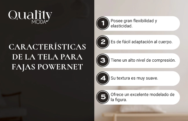 Características de las telas powernet